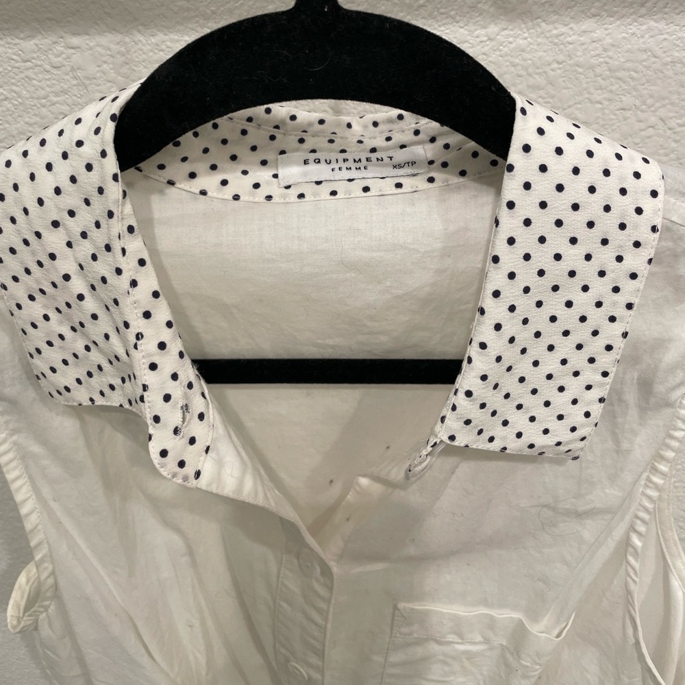Equipment size small collared tank shirt